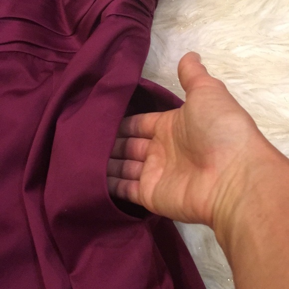 David’s Bridal Bridesmaid Dress Size 6 Not Altered Pockets Lined Soft Cotton - Picture 6 of 7